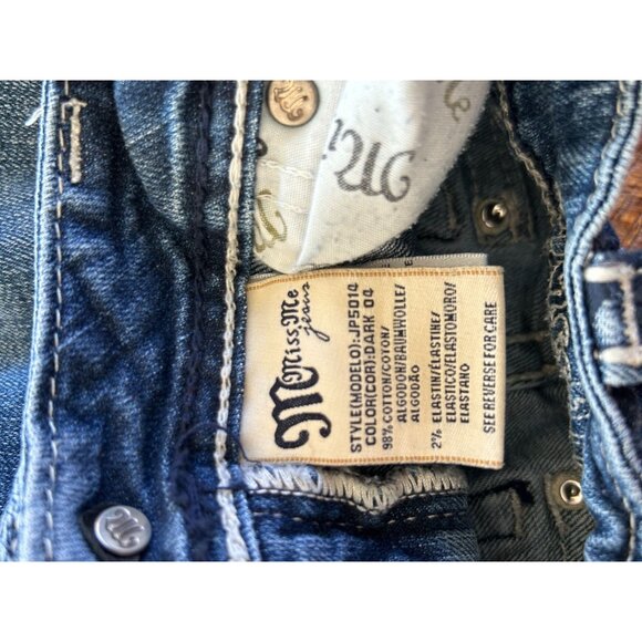 Miss Me Womens Boot Cut Jeans Size 30 Blue Denim - Picture 3 of 16